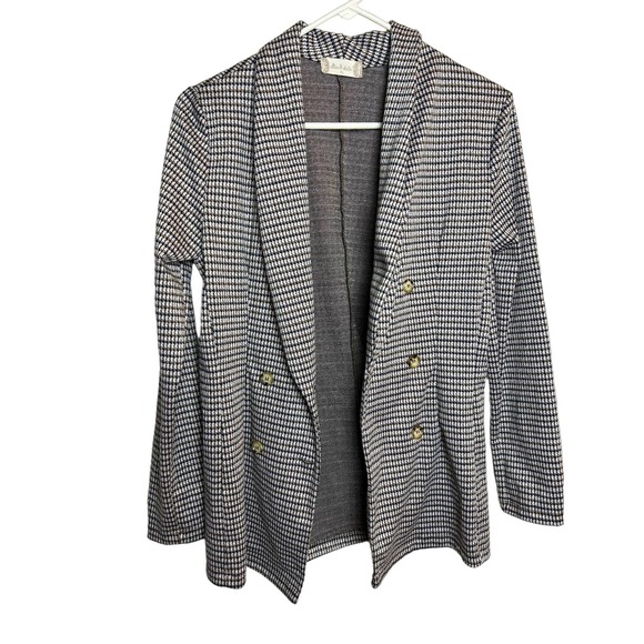 Altar'd State Jacket Blazer Brown Houndstooth Academia Professor Women XS - Picture 1 of 8